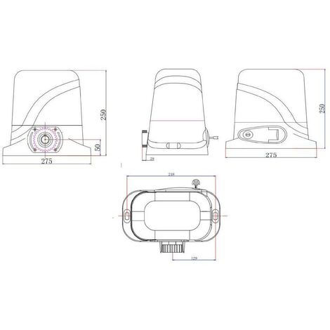 Portail coulissant électrique HALTI 300x160cm + Motorisation RANGER C300