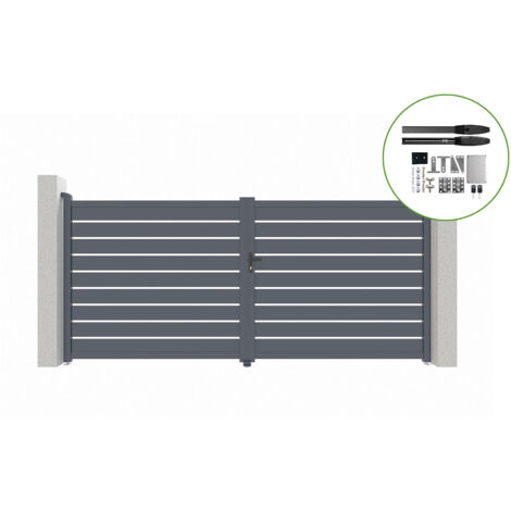 Portail battant électrique VOGEL 300x180cm + Motorisation HICKER B200 (1/5)
