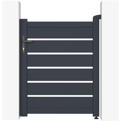 Portillon aluminium 1m VOGEL 100x120cm GRIS
