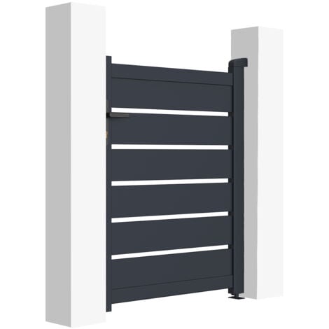 Portillon aluminium 1m VOGEL 100x120cm GRIS