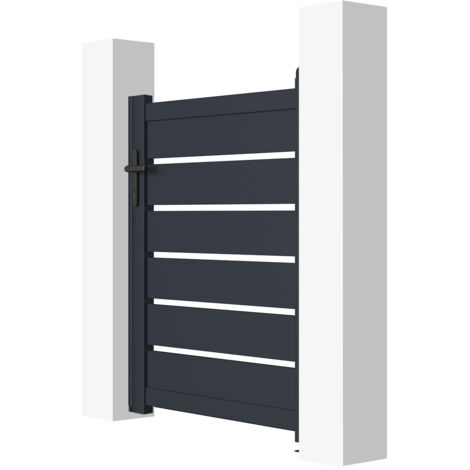 Portillon aluminium 1m VOGEL 100x120cm GRIS