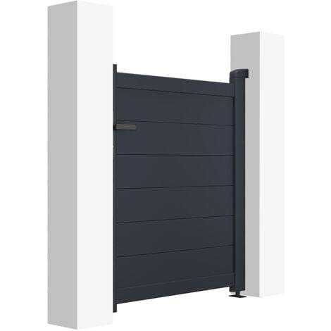Portillon aluminium EIGER 1m H.115cm Gris