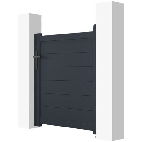 Portillon aluminium EIGER 1m H.115cm Gris