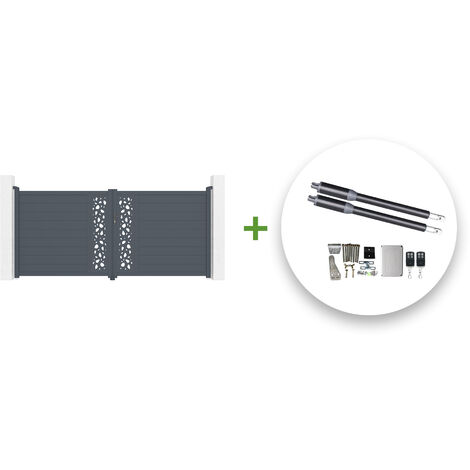 Portail battant électrique SUNNY 350x160cm + Motorisation RANGER B150 (1/5)