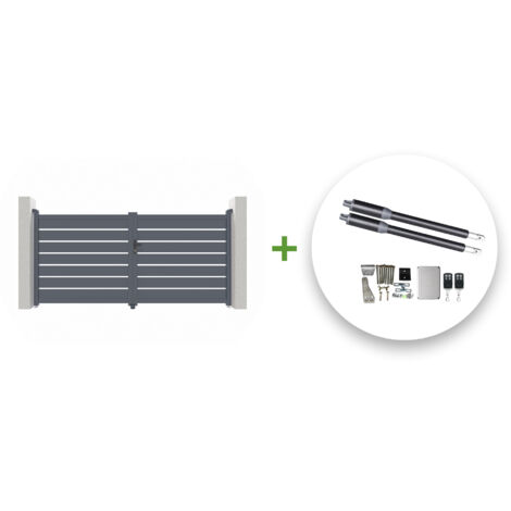 Portail battant électrique VOGEL 300x140cm + Motorisation RANGER B150 (1/5)