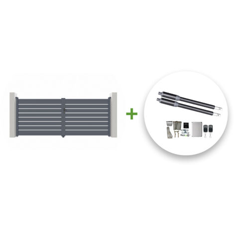 Portail battant électrique VOGEL 400x160cm + Motorisation RANGER B150 (1/5)
