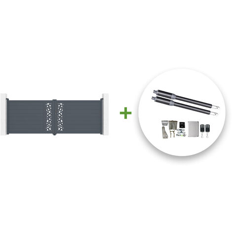 Portail battant électrique SUNNY 400x140cm + Motorisation RANGER B150 (1/5)
