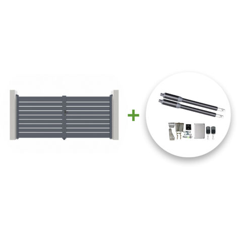 Portail battant électrique VOGEL 400x180cm + Motorisation RANGER B150 (1/5)