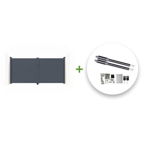 Portail battant électrique EIGER 300x160cm + Motorisation RANGER B150