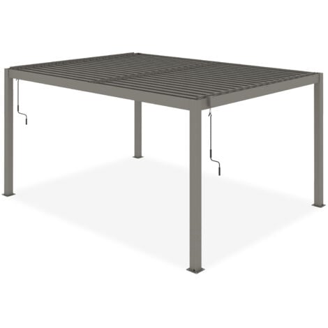 Pergola Bioclimatique SANTA 4x3m Aluminium Taupe