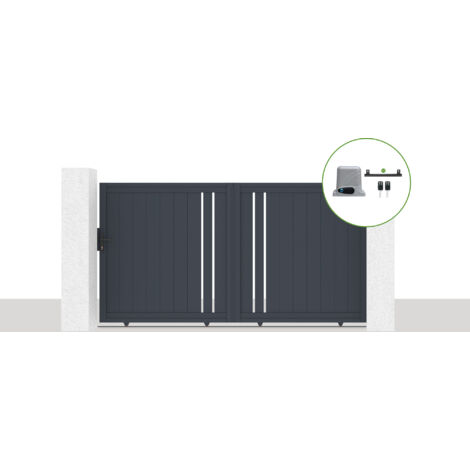 Pack portail coulissant électrique 300x160cm GIONA + Motorisation RANGER C300 (1/5)