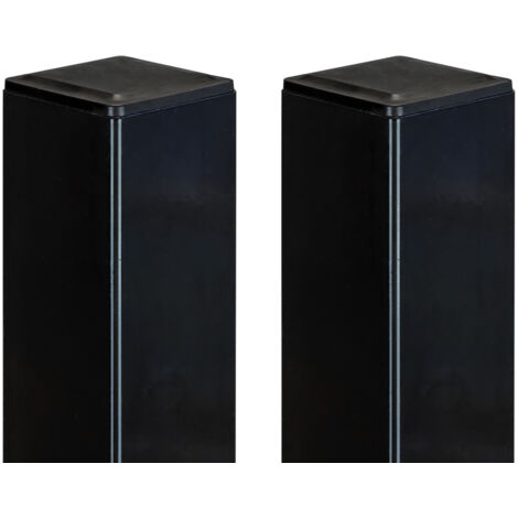 Lot De 4 Kits D'ancrage De Poteaux De Clôture En Acier Robuste