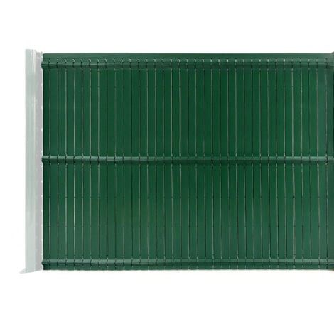 Kit lamelles occultantes PVC 4m CINTO H.150cm Vert