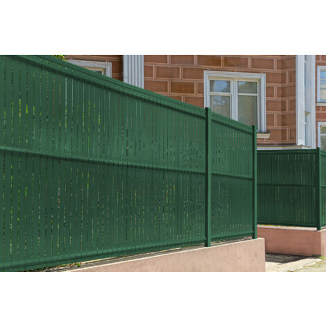 Casanoov – Lames d'occultation en PVC 6m H.170cm vert – Résistantes aux intempéries – Traitement anti-UV – Compatible grillages rigides (1/5)