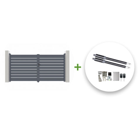 Portail battant motorisé 3,5m VOGEL H.180cm + Motorisation RANGER B150 (1/5)