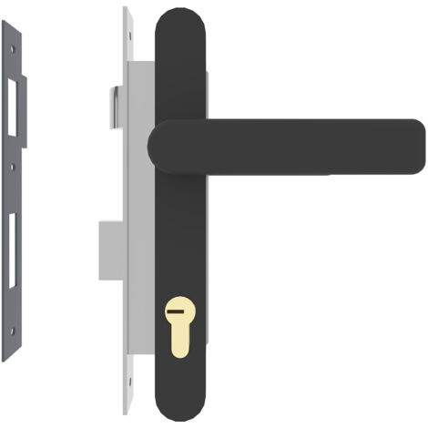 Kit serrure à barillet K-LOCK pour portail battant (1/2)