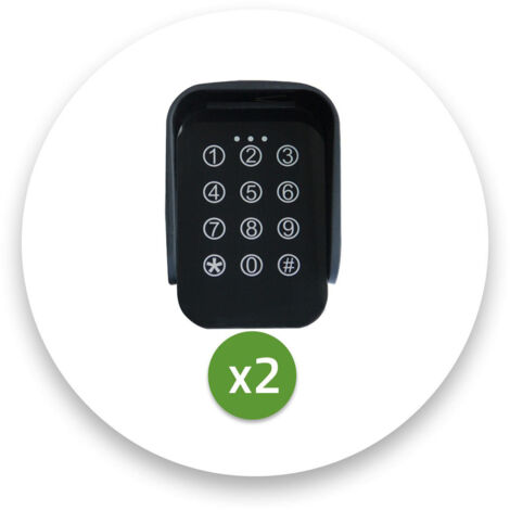 Lot de 2 digicodes pour motorisation de portail TOUCH + (1/5)