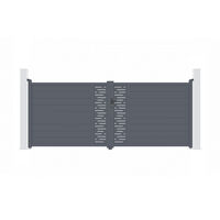 Portail aluminium battant ARLBERG 400x160cm