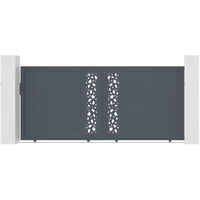 Portail aluminium coulissant SUNNY 350x160cm