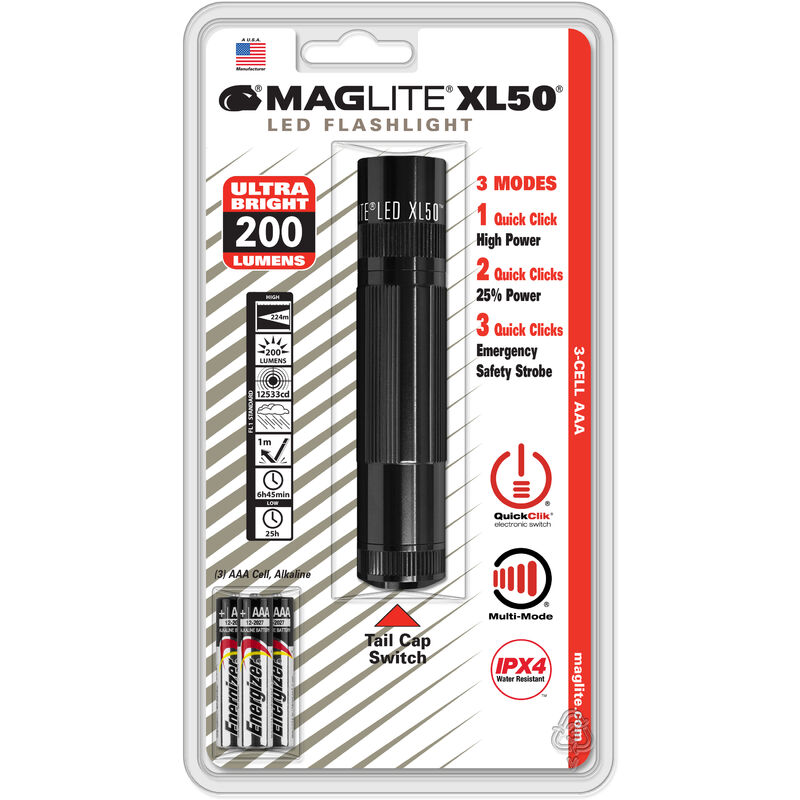 Mag-Lite Lampe torche Maglite ST3 LED 3 piles Type D 31 cm - Noir :  : Bricolage