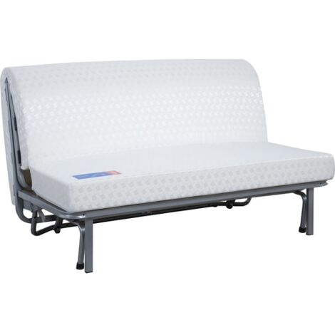 Canapé lit Alix BZ 140 mousse 35 kg couette marine