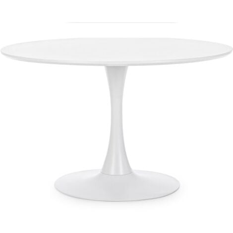 Table de salle à manger Table Bloom Blanche D100
