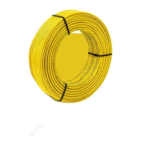 Fil de cuivre, 100 m/rouleau, câble électrique, jaune, 100 m, 20 AWG - 05 mm 2 (1/2)