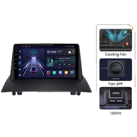 Autoradio Navigation Multimédia, Android, Carplay, 4G-WIFI 6GB-128GB (1/2)