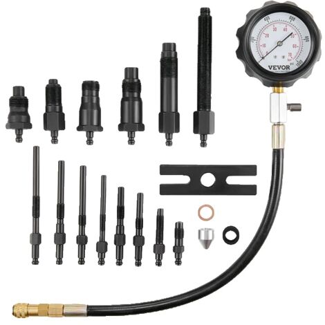 Testeur de Compression de moteur Diesel, Kit de Test de pression de cylindre, testeur d'injecteur Diesel, 18 pièces (1/2)