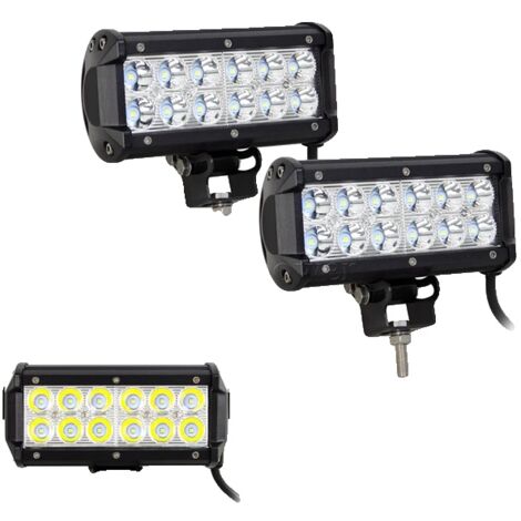 Barre lumineuse LED étanche, ajustement universel, spot de 6,5 pouces, paquet de 2 (1/2)