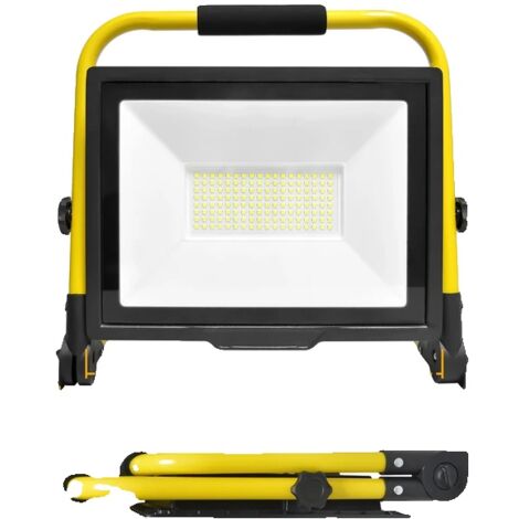 Lampe de travail LED portable, LED 6000K, projecteur réglable, lampe portable 100W, 5000K-6000K, prise ue (1/2)