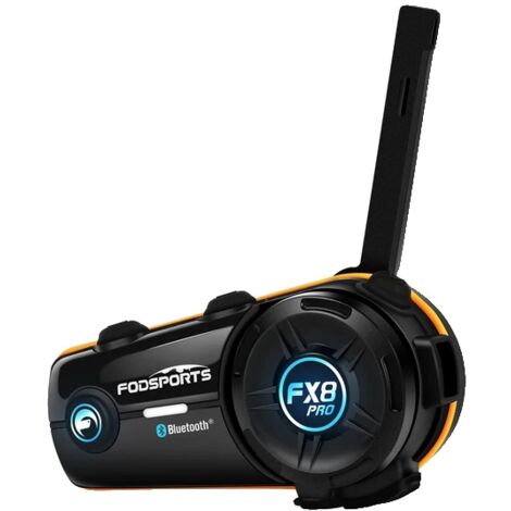 Casques de casque de moto, interphone 8 coureurs, double connectivité Bluetooth, 1 unité (1/2)