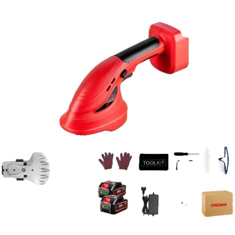 Taille-haie électrique, moteur sans balais, sans fil, 2 batteries, prise UE (1/2)