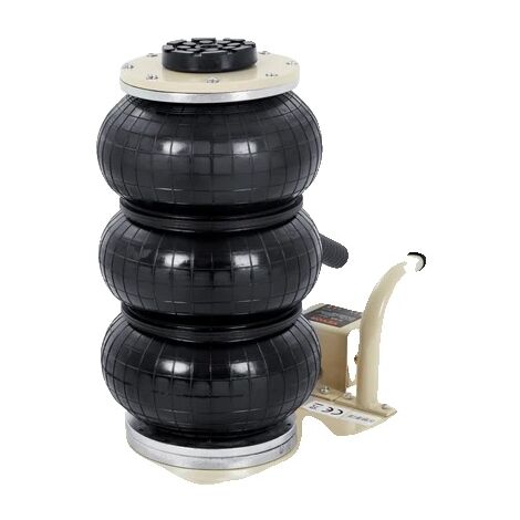 Cric pneumatique portable pour voiture, capacité de poids de 3 tonnes, conception robuste, blanc (1/2)