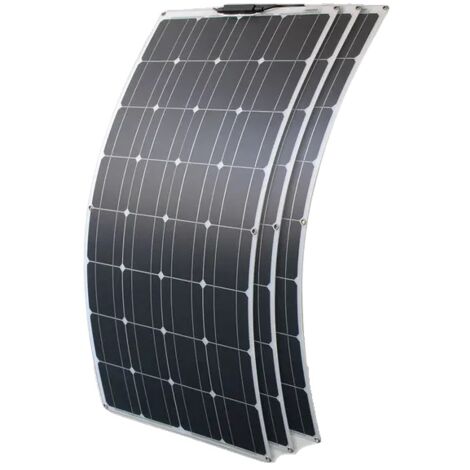 Kit de panneaux solaires flexibles, sortie 12 V, adapté pour bateau, voiture, camping-car, panneau solaire 300 W. (1/2)