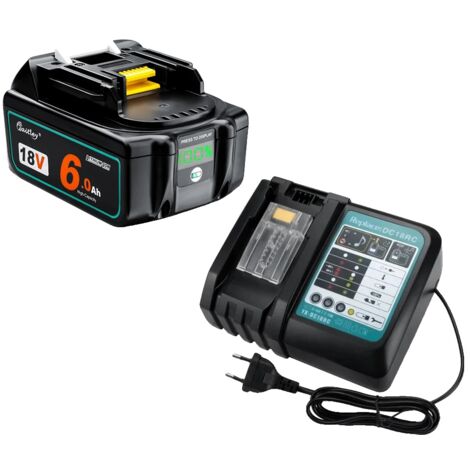 Batterie Li-ion rechargeable, capacité 6 000 mAh, indicateur LED, ensemble combiné A (1/2)