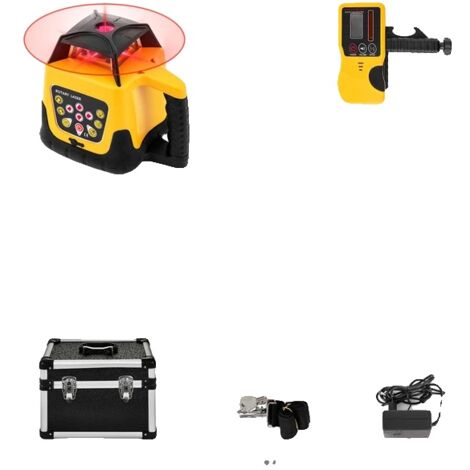 Niveau laser, auto-nivellement rotatif à 360°, outils de mesure professionnels, faisceau rouge 1 (1/2)