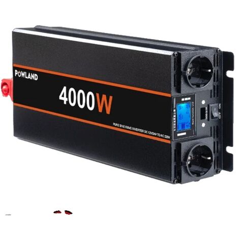 Onduleur, onde sinusoïdale pure, télécommande, 4000 W, 24 V, Europe (1/2)