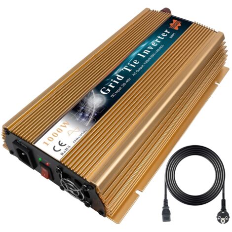 Onduleur solaire Grid Tie, puissance de sortie 1000 W, technologie MPPT, or 1000 W, 220 V, 36 V (22-50 V) (1/2)