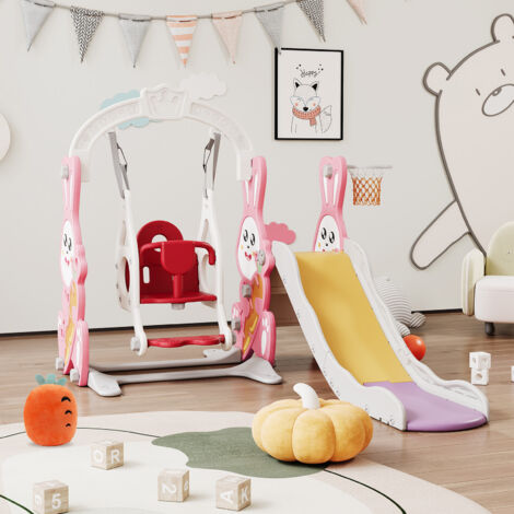 Jouets toboggans et balançoires pour enfants 4 en 1, toboggan pour enfants, escalade, balançoire Jouets toboggans et balançoires pour enfants 4 en 1, toboggan pour enfants, escalade, balançoire