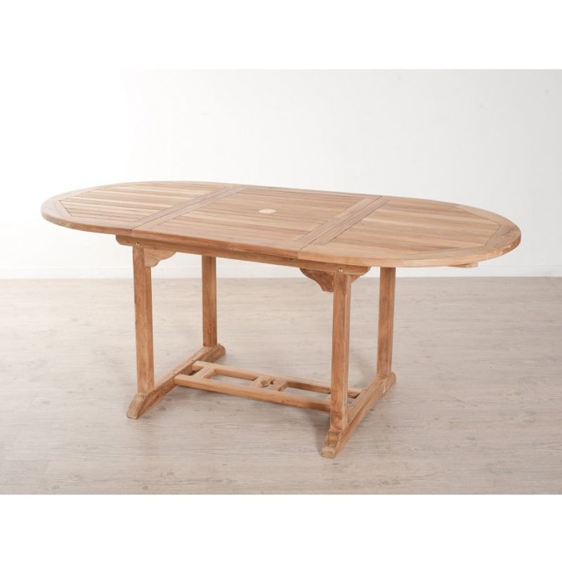 Table basse design 100 cm en teck huilé - GARDENA