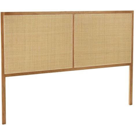KLAST Tête De Lit Doe En Rotin Naturel Artisanal Pour Lits 135-160 Cm