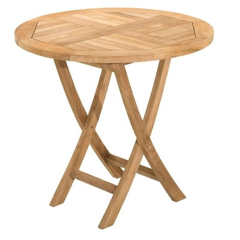 MACABANE HARRIS - Table de jardin 2 personnes, ronde pliante 80 x