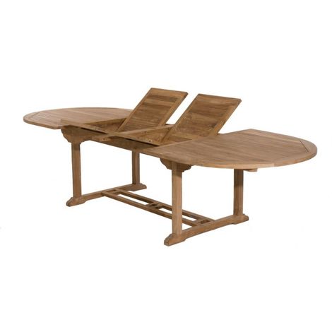 Table de jardin rectangulaire extensible (200/300 x 97 x 75 cm) en  aluminium et bois composite