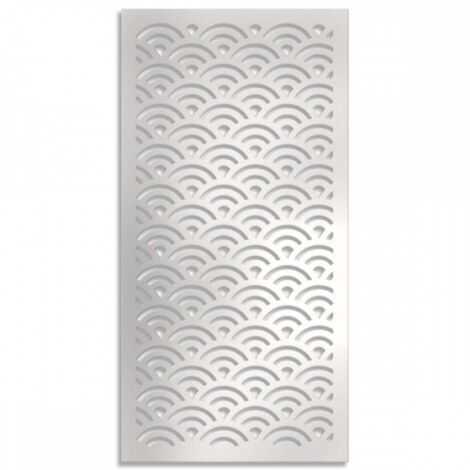 SUNNY - Pannello in PVC traforato - Parasole - Colore: bianco - Misura: 47x94 cm
