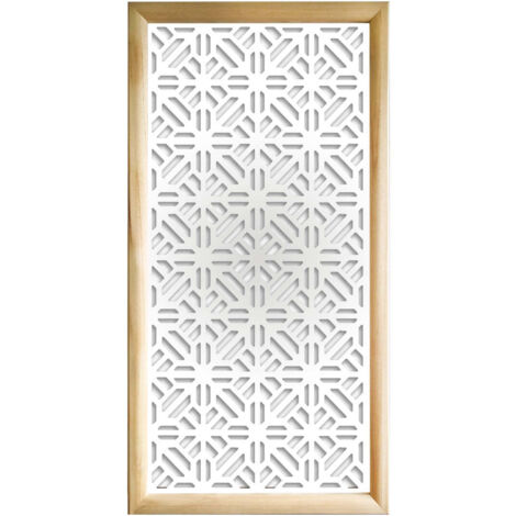 STOCCOLMA - Moduli Decorativi in Legno e PVC - Colore: bianco - Misura: 47x94 cm