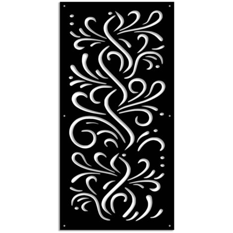 BLOW - Pannello in PVC traforato - Parasole - Misura: 73x148 cm - Colore: nero