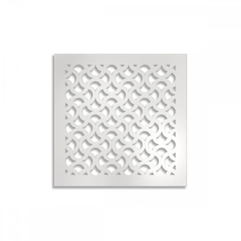 DROPS - Pannello in PVC traforato - Parasole - Colore: bianco - Misura: 48x48 cm
