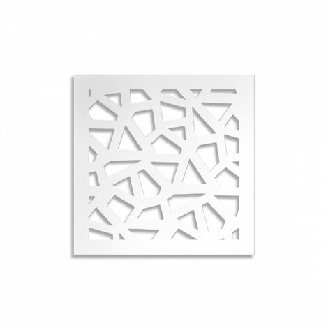 SEGMENTI - Pannello in PVC traforato - Parasole - Misura: 98x98 cm - Colore: bianco