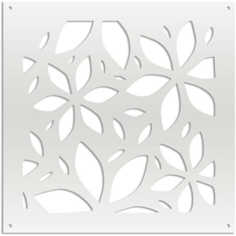 VENUS - Pannello in PVC traforato - Parasole - Misura: 98x98 cm - Colore: bianco